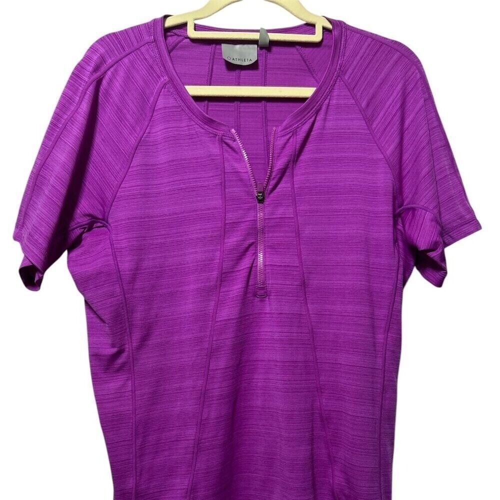 Athleta short zip top